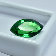 10.60 Ct Green A+ Quality Garnet Natural CERTIFIED Loose Gemstone Marquise Cut.