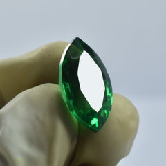 10.60 Ct Green A+ Quality Garnet Natural CERTIFIED Loose Gemstone Marquise Cut.