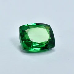 10.14 Carat Green Garnet Authentic Cushion Cut CERTIFIED Loose Gemstone Natural.