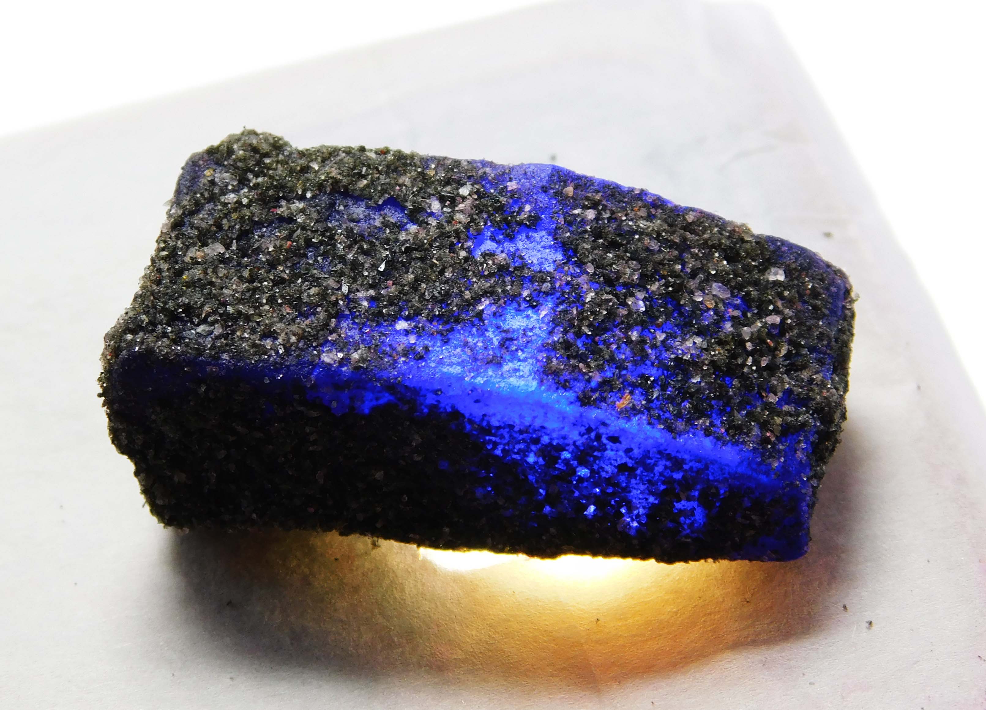 108.9 Ct Natural Tanzanite Huge Rough Earth Mined Certified Blue Loose Gemstone believed to bring good luck, success, and overall well-being.