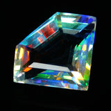 Lab-Created Topaz Fancy Cut 30 Ct A++ Rainbow Mystic CERTIFIED Gemstone Pendant