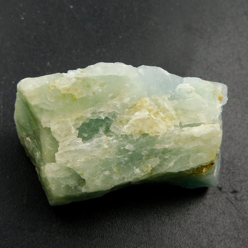 Natural Blue Aquamarine Rough Gemstone - certified documentation displayed