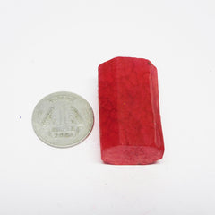 Amazing Offer On Ruby Rough | Free Delivery & Gift | 206.25 Carat Natural Red Rough UNCUT Ruby Certified Loose Gemstone