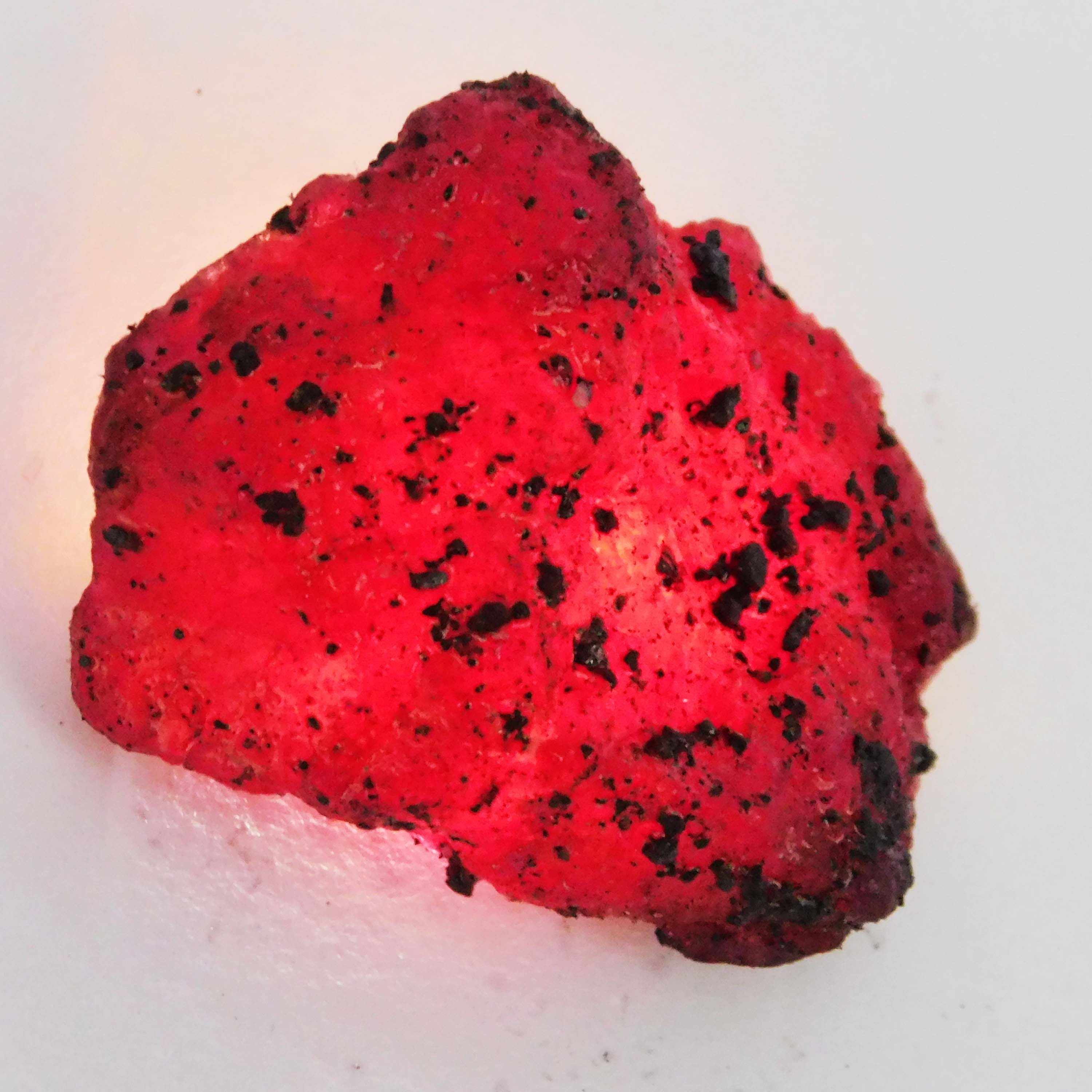 108 Ct Natural Red Ruby Huge Rough Earth Mined CERTIFIED Loose Gemstone