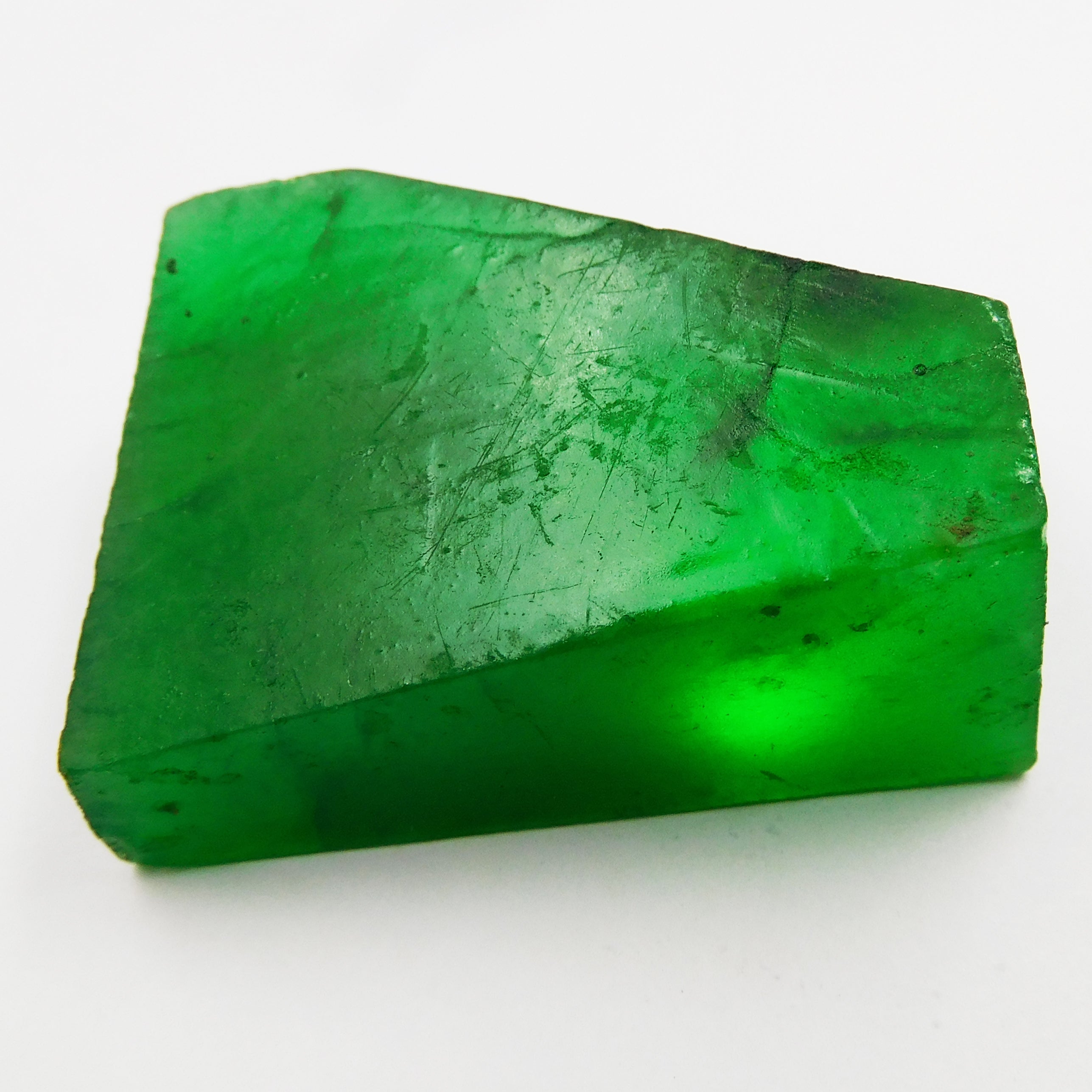 416.10 Ct Natural Emerald Green Rough Uncut Huge Size CERTIFIED Loose Gemstone