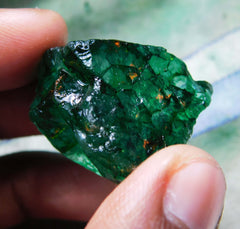 Natural Green Emerald Rough High-Quality 50 Carat Huge Certified Green Emerald Raw Rough New Year and Winter Sale