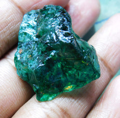 Natural Green Emerald Rough High-Quality 50 Carat Huge Certified Green Emerald Raw Rough New Year and Winter Sale