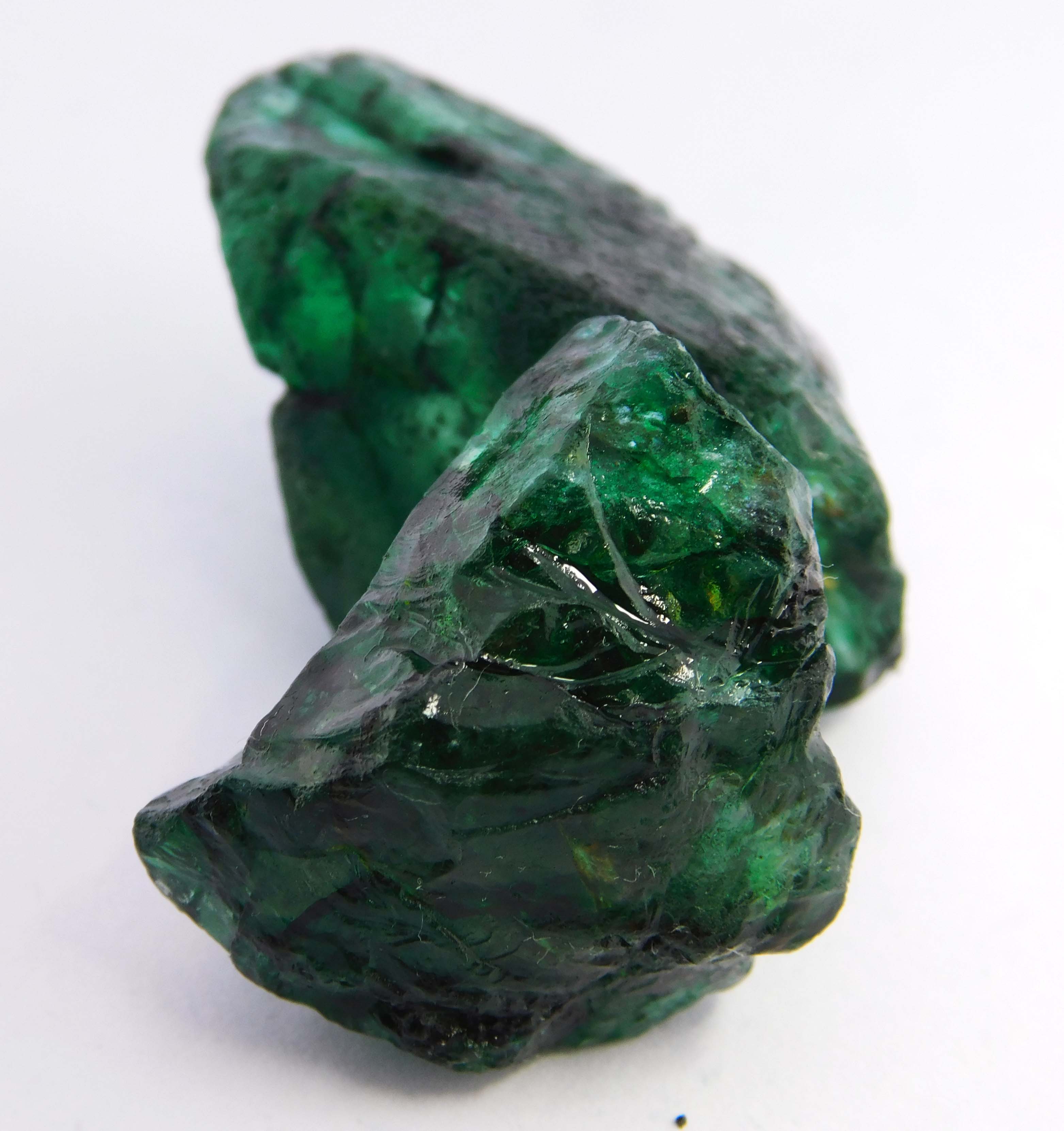 Premium Natural Green Emerald Rough Gemstone Row || 50-100 Ct Uncut Rough Loose Gemstone Best Use For Jewelry | Free Delivery and free gift