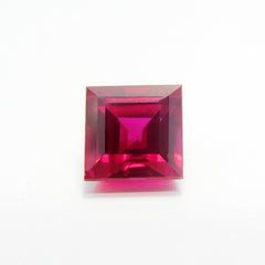 Natural Red Ruby 7.40 Carat Square Cut Certified Loose Gemstone, Ring Size | Beautiful Stone | Best Offer