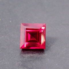 Natural Red Ruby 7.40 Carat Square Cut Certified Loose Gemstone, Ring Size | Beautiful Stone | Best Offer