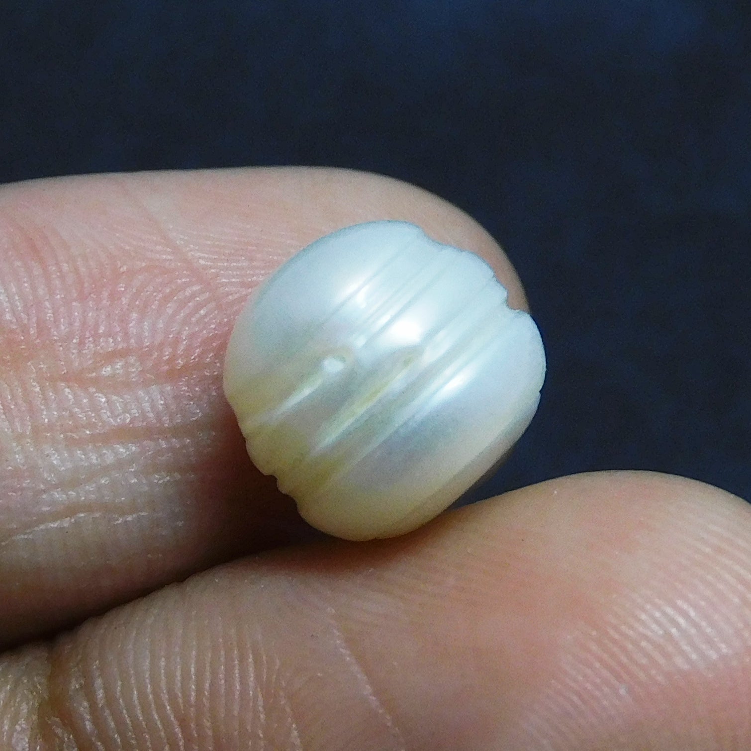 Natural Pearl Japanese Freshwater Pearl 5.60 Carat White Loose AA+ Pearl CERTIFIED Loose Gemstone | Free Delivery & Gift | Grab It | Bumper Offer