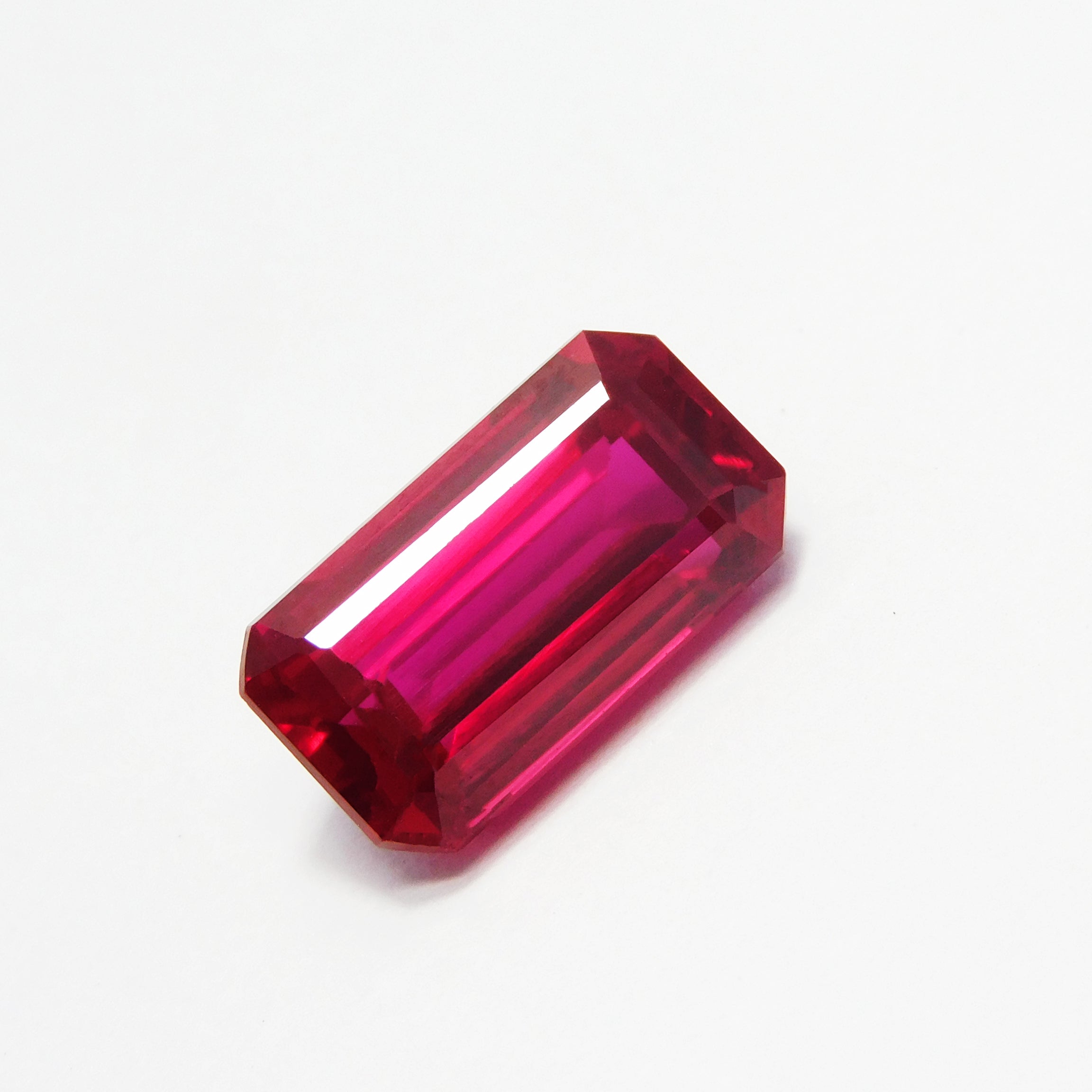 8.15 Carat Emerald Shape Natural Bloody Pigeon Red Ruby CERTIFIED Loose Gemstone | Free Shipping Free Gift | Burmese Ruby