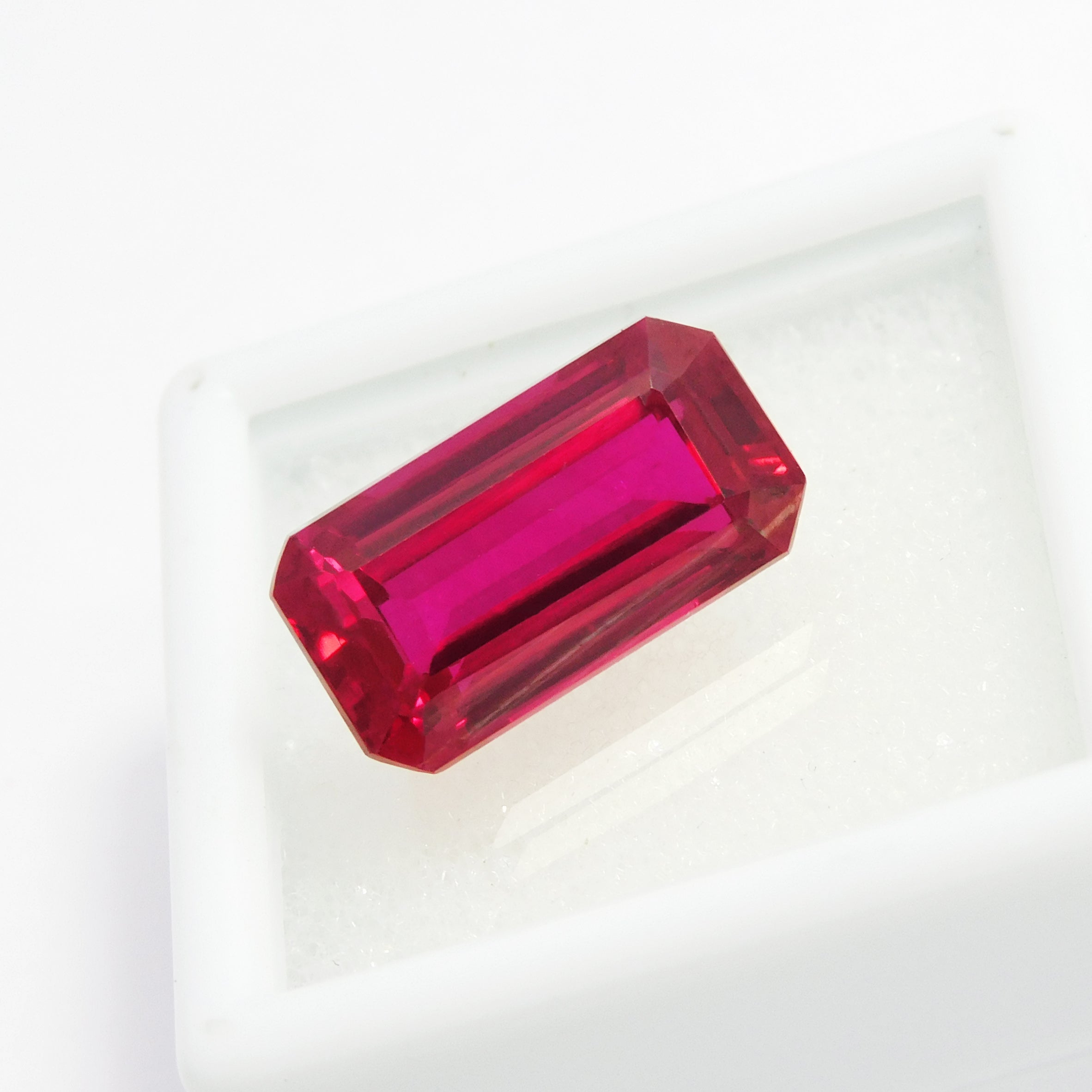 8.15 Carat Emerald Shape Natural Bloody Pigeon Red Ruby CERTIFIED Loose Gemstone | Free Shipping Free Gift | Burmese Ruby