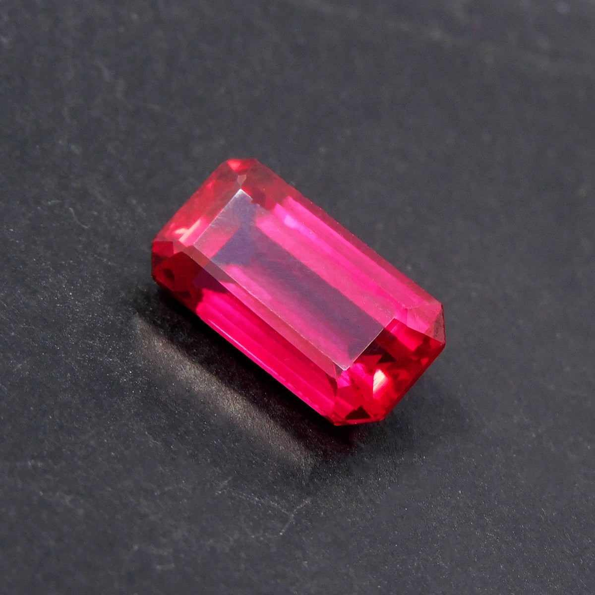 8.15 Carat Emerald Shape Natural Bloody Pigeon Red Ruby CERTIFIED Loose Gemstone | Free Shipping Free Gift | Burmese Ruby