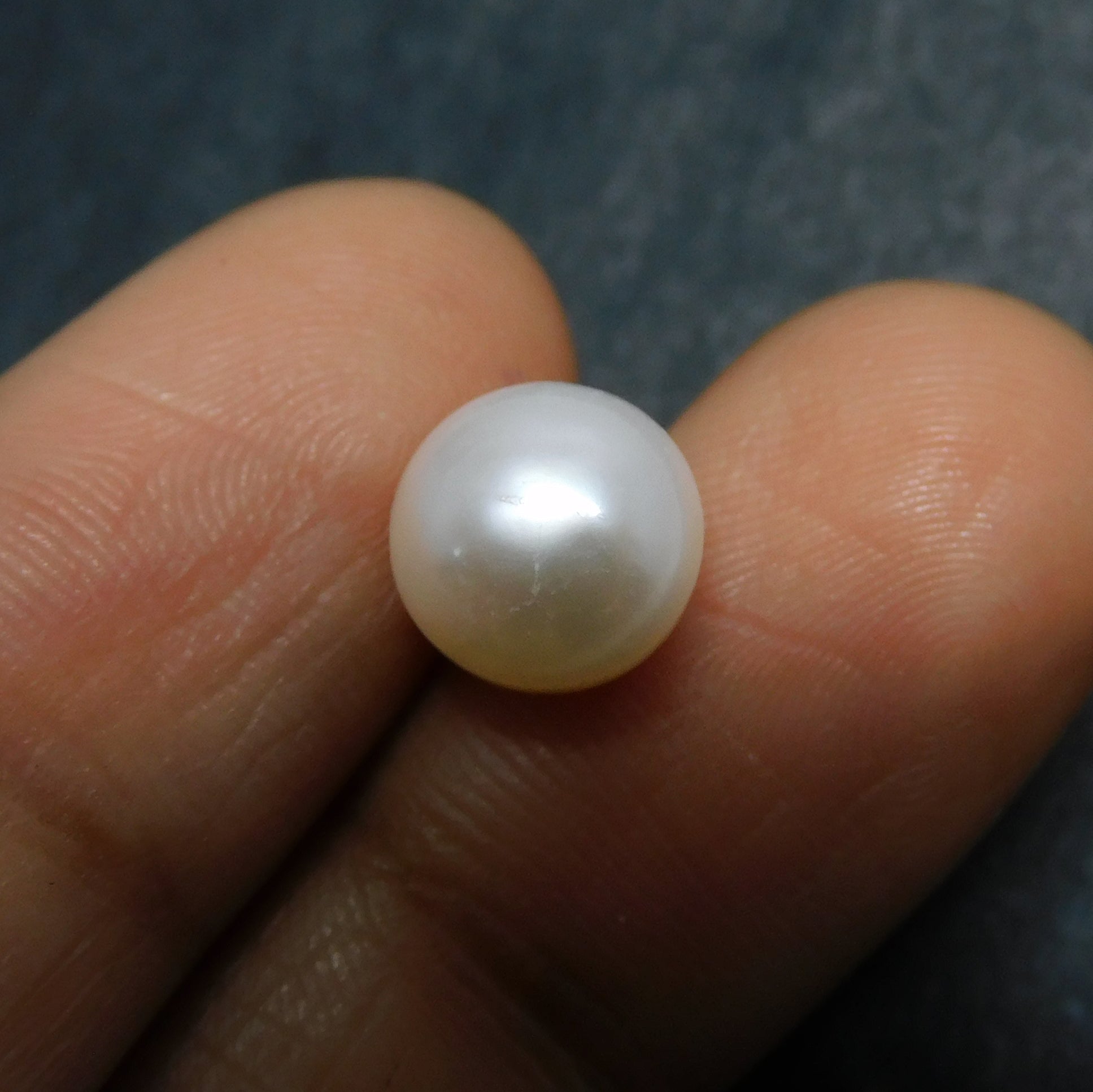 TOP QUALITY Beautiful Japanese Akoya White 3.05 Carat White Round Cut Certified Natural Loose Gemstone , Half Full Undrilled For Akoya Pearl Earrings , Pearl Jwelery