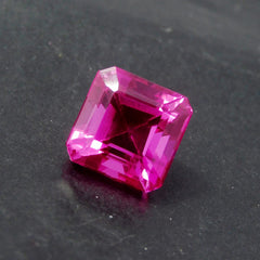 Beautiful Stone Natural Pink Ruby Square Cut Certified 9.95 Carat Loose Gemstone | Best Price | Use As Gift