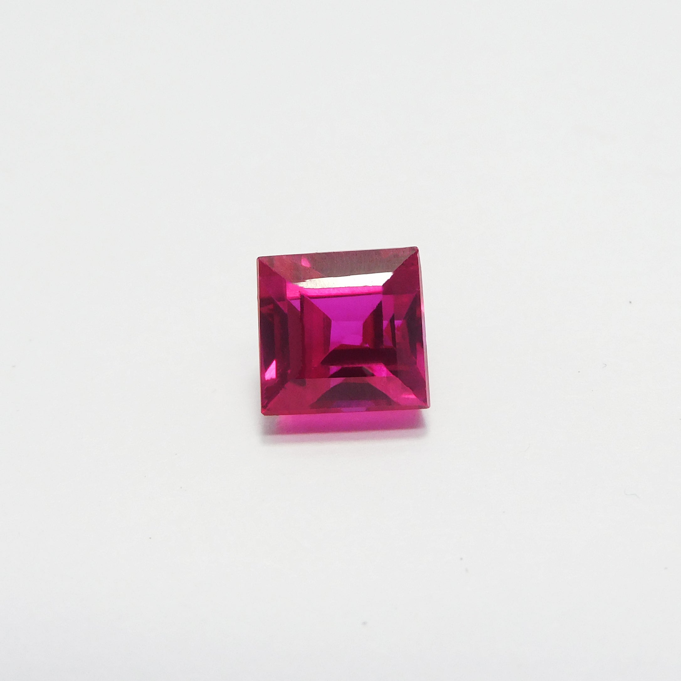 Jwelery Making Square Cut Natural Pink Ruby 4.85 Carat Loose Gemstone Certified