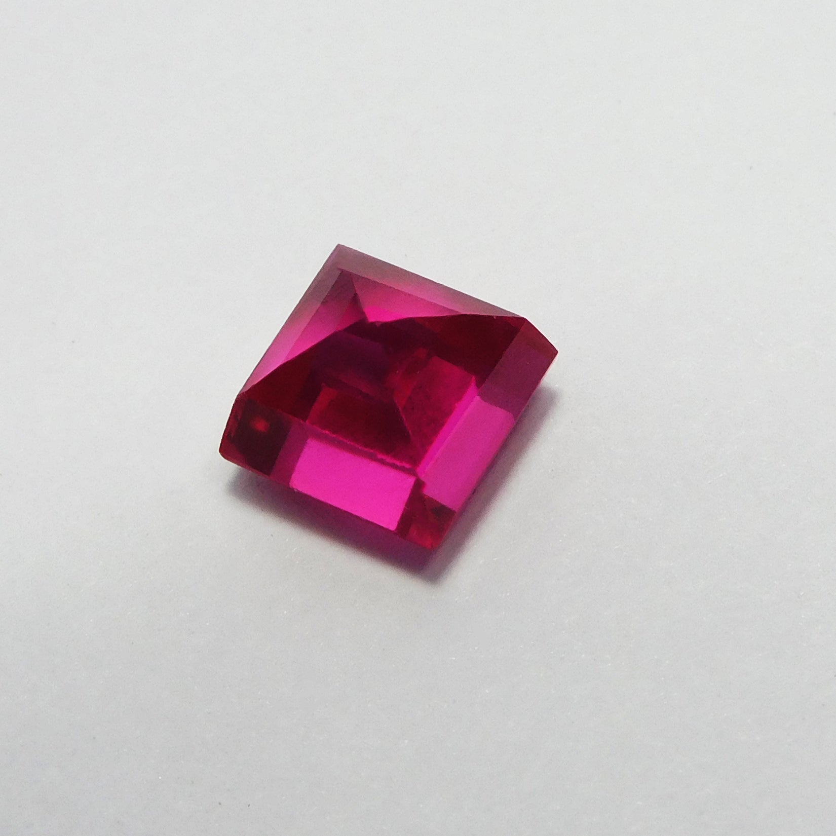 Jwelery Making Square Cut Natural Pink Ruby 4.85 Carat Loose Gemstone Certified