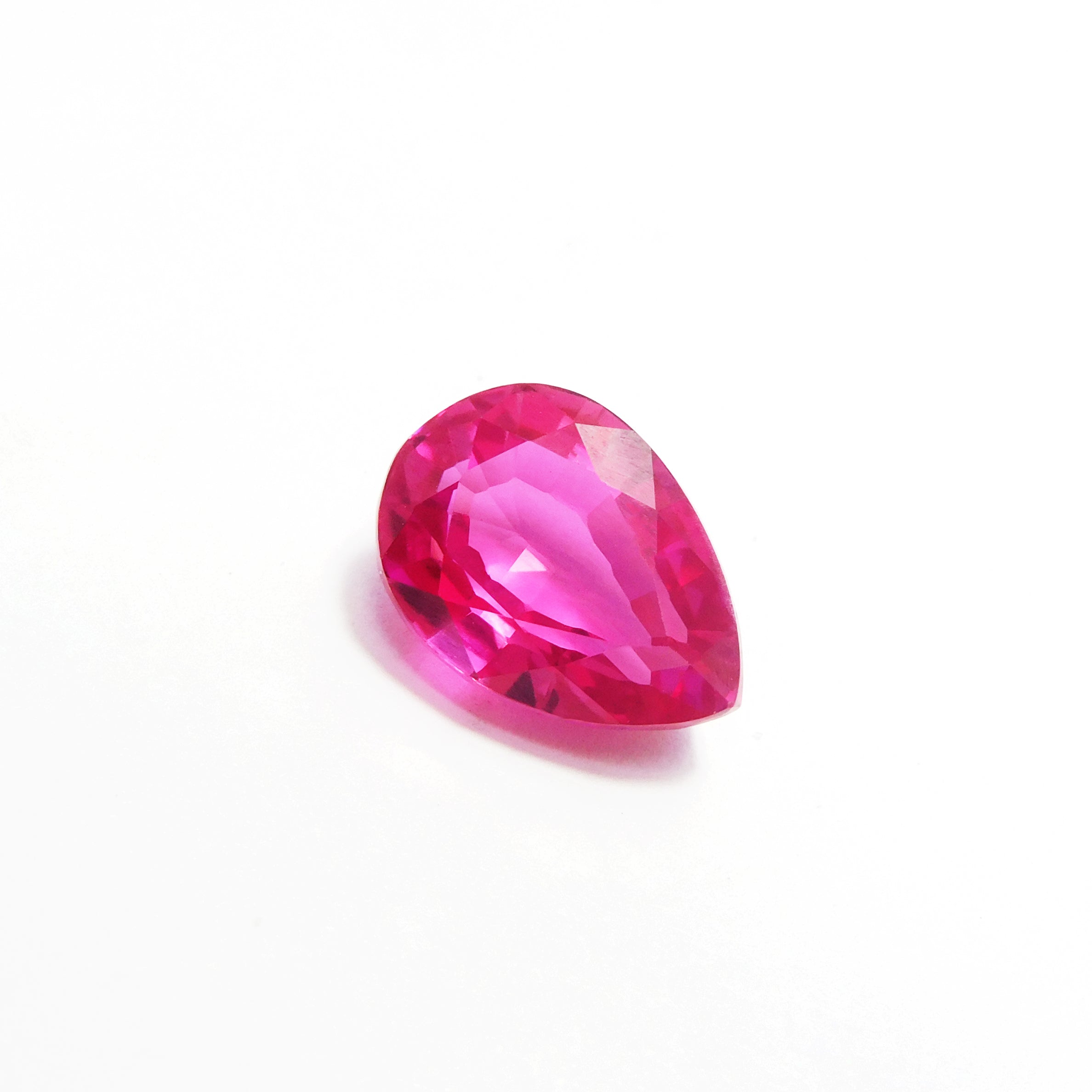 Beautiful Burmese Ruby !! 7.80 Carat Natural Pink Color Ruby Loose Gemstone Certified Pear Cut