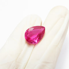 Beautiful Burmese Ruby !! 7.80 Carat Natural Pink Color Ruby Loose Gemstone Certified Pear Cut