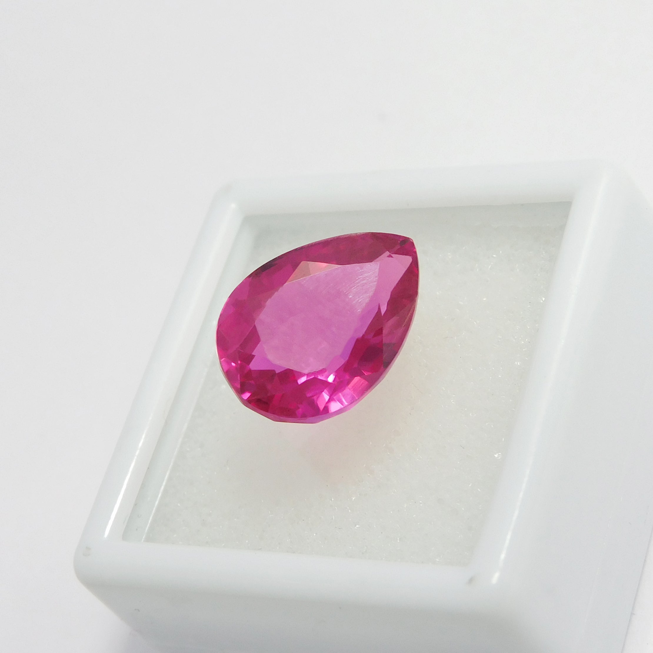 Beautiful Burmese Ruby !! 7.80 Carat Natural Pink Color Ruby Loose Gemstone Certified Pear Cut