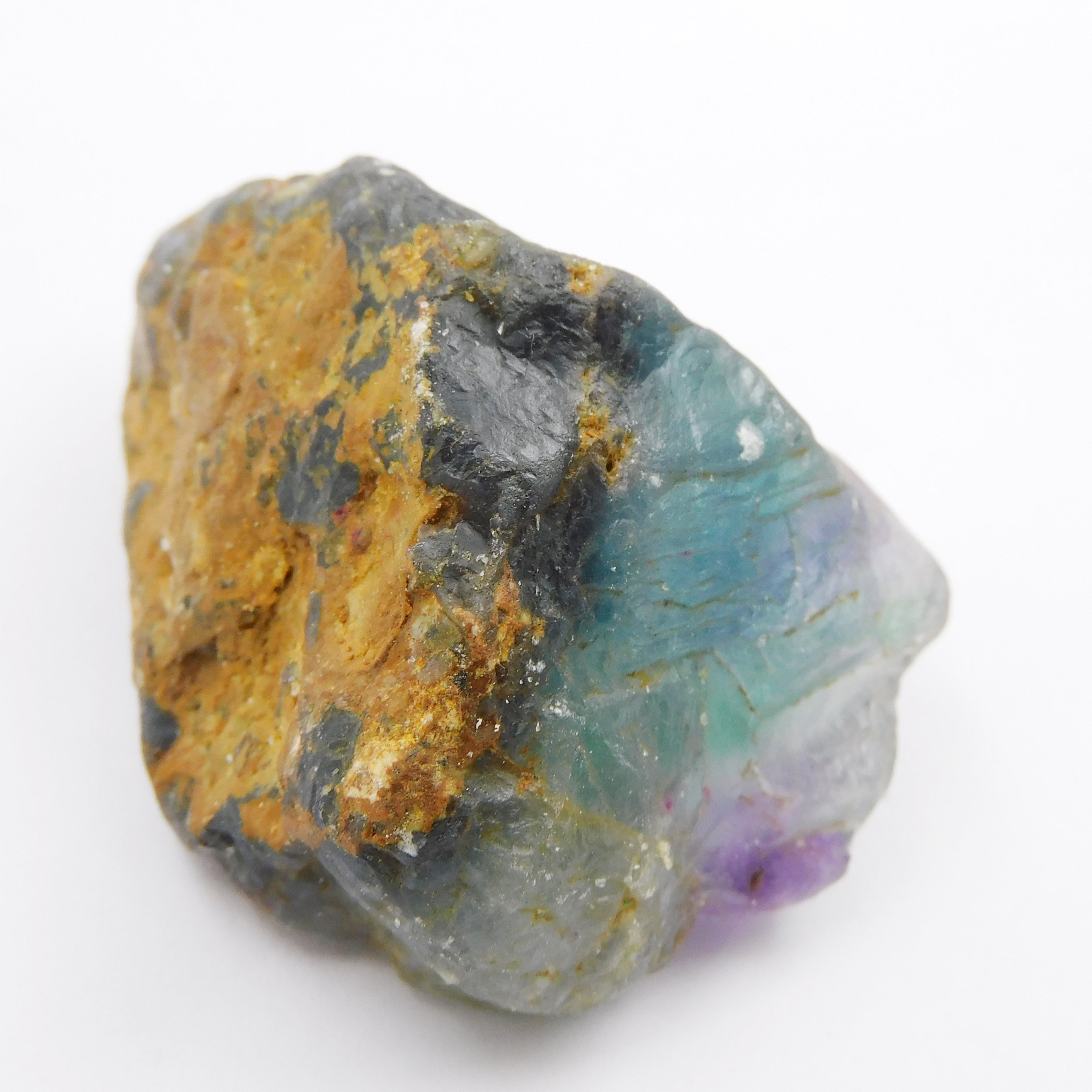 Earth Mined Rough 370.40 Carat Natural Multi Color Fluorite Certified Natural Raw Rough Loose Gemstone | Free Delivery Free Gift