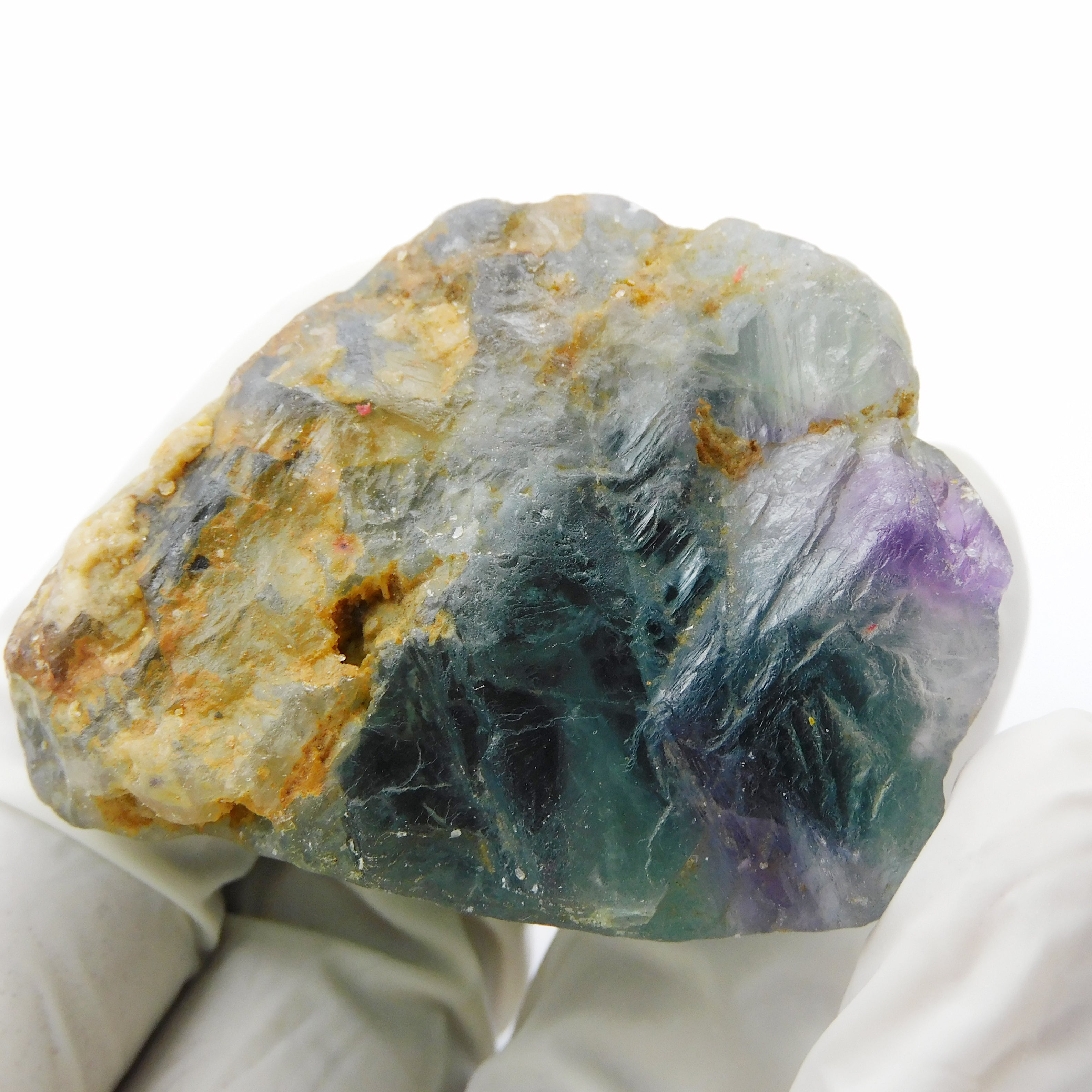 Earth Mined Rough 370.40 Carat Natural Multi Color Fluorite Certified Natural Raw Rough Loose Gemstone | Free Delivery Free Gift