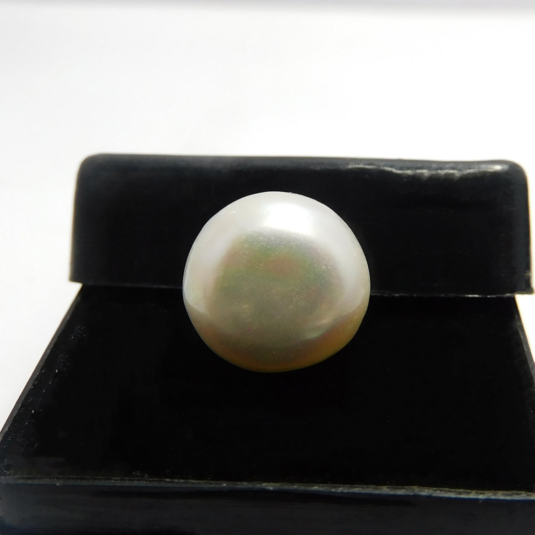 Natural White Pearl 6.35 Ct CERTIFIED Mabe South Pacific SEA Round Cut Loose Gem