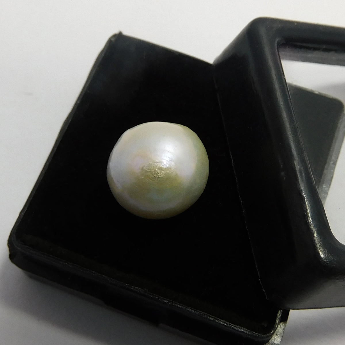 Natural White Pearl 6.35 Ct CERTIFIED Mabe South Pacific SEA Round Cut Loose Gem