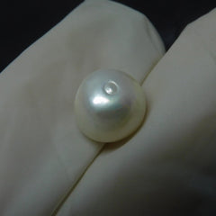 Pearly Rings For Bride/ Groom | White Pearl | Natural Certified 4.05 Carat Round Shape Loose Gemstone White Pearl