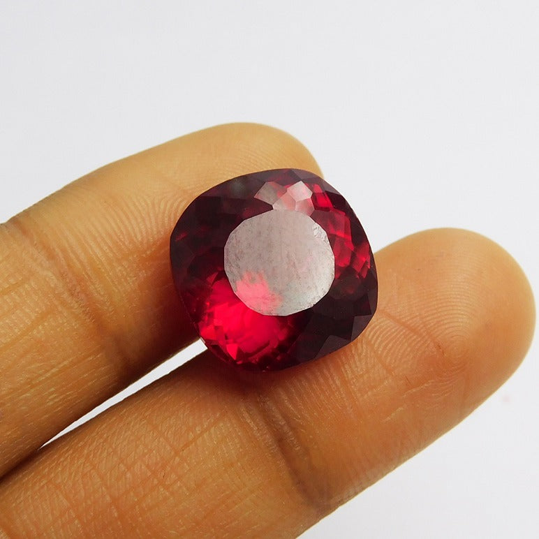 Best Offer !! 10.23 Carat Square Cushion Shape Natural Ruby Red Color Gemstone From Mozambique Certified Loose Gemstone Free Delivery Free Gift