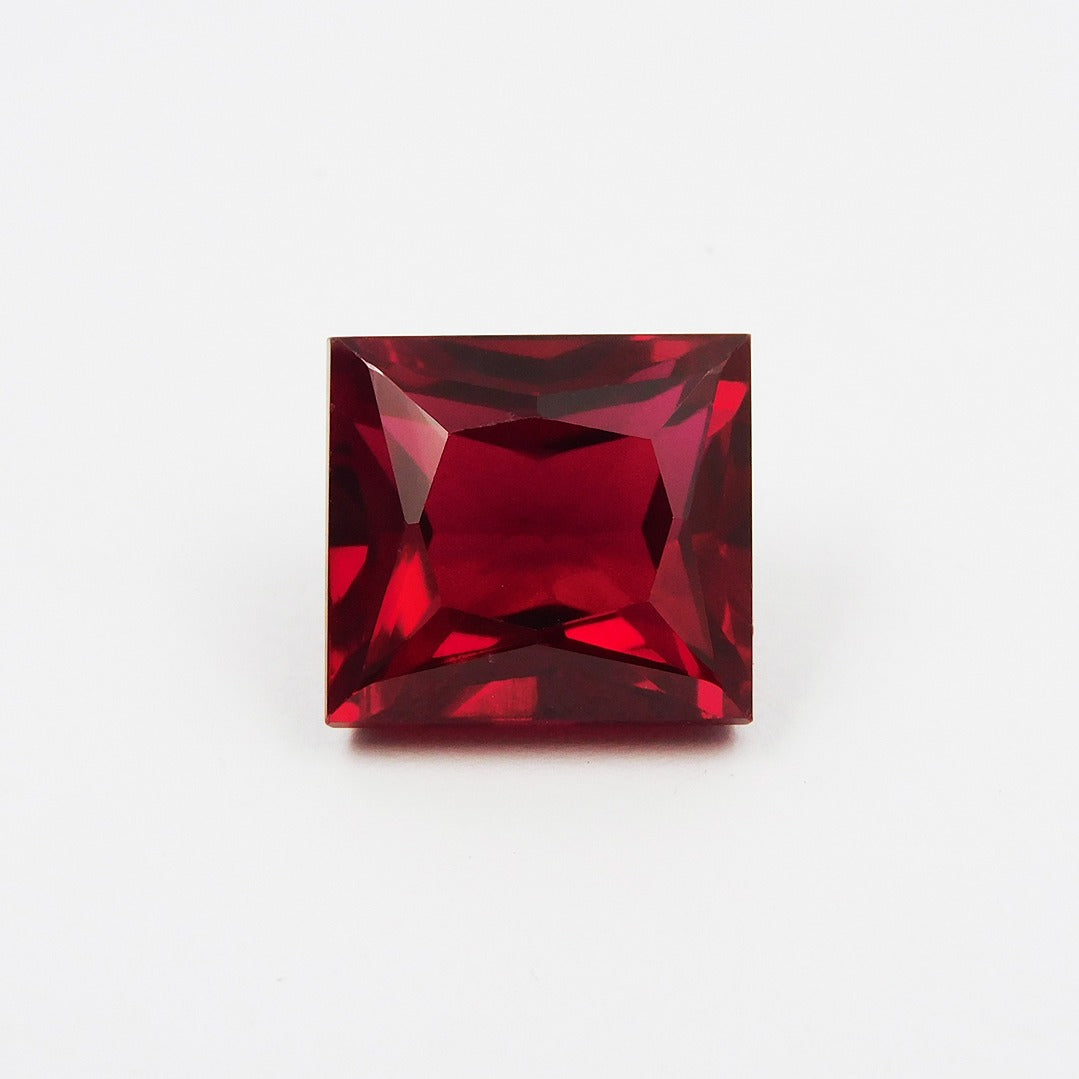 BEST offer !! Natural Ruby 8.56 Ct Square Cut Red Ruby Certified Natural Ruby Ring Size Loose Gemstone