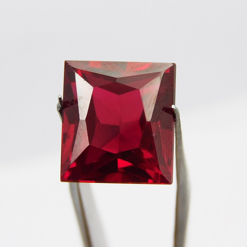 BEST offer !! Natural Ruby 8.56 Ct Square Cut Red Ruby Certified Natural Ruby Ring Size Loose Gemstone