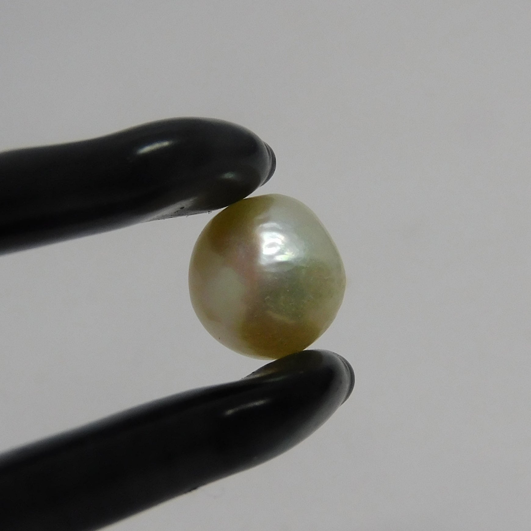 Natural White Pearl 3.25 Ct CERTIFIED Mabe South Pacific SEA Round Cut Loose Gem