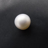 Have It !!! Certified Natural White Pearl 3.85 Carat Round Shape Loose Gem For Earrings/ Necklace | Best For Femininity and Grace