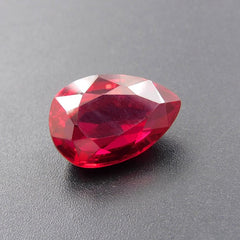 BIG SALE !! Extremely Rare Natural Ruby 9.63 Ct CERTIFIED Loose Gemstone Red Pear Shape Free Delivery Free Gift