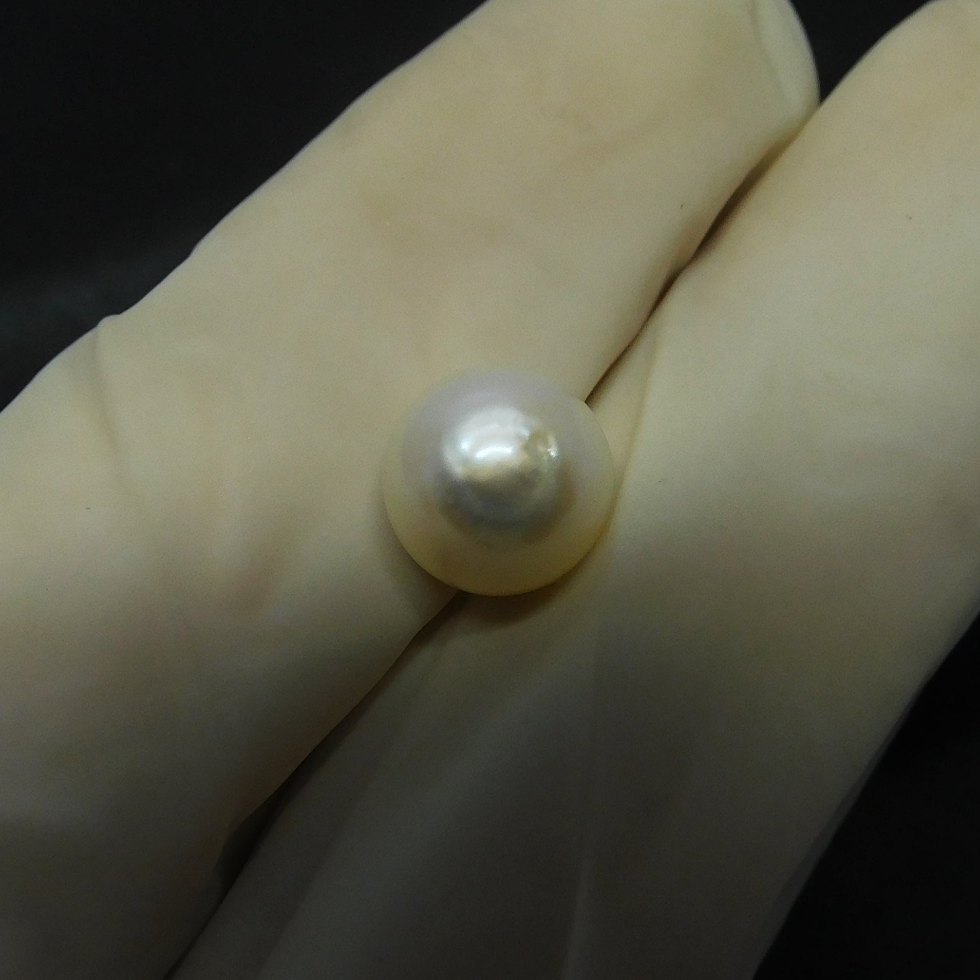 Beautiful Ring Size Pearl 3.40 Carat Round Shape Certified Natural SEA White Pearl Loose Gemstone | Have It | On Best Price