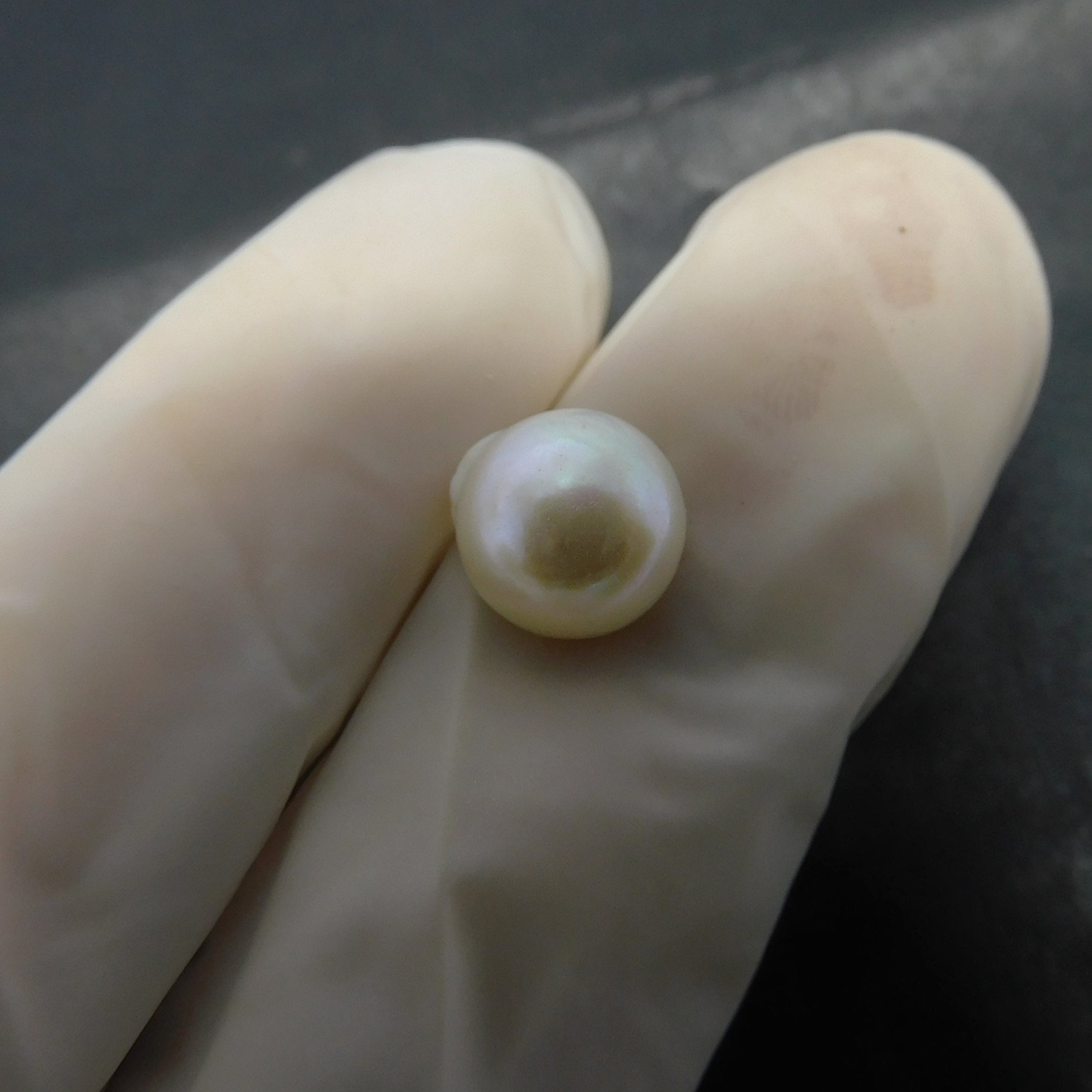 Pearly Jwelery Cabochon Shape 2.90 Carat SEA Pearl Certified Natural Loose Gemstone | Free Shipping & Gift | Best Akoya White Pearl