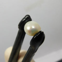 Pearly Jwelery Cabochon Shape 2.90 Carat SEA Pearl Certified Natural Loose Gemstone | Free Shipping & Gift | Best Akoya White Pearl