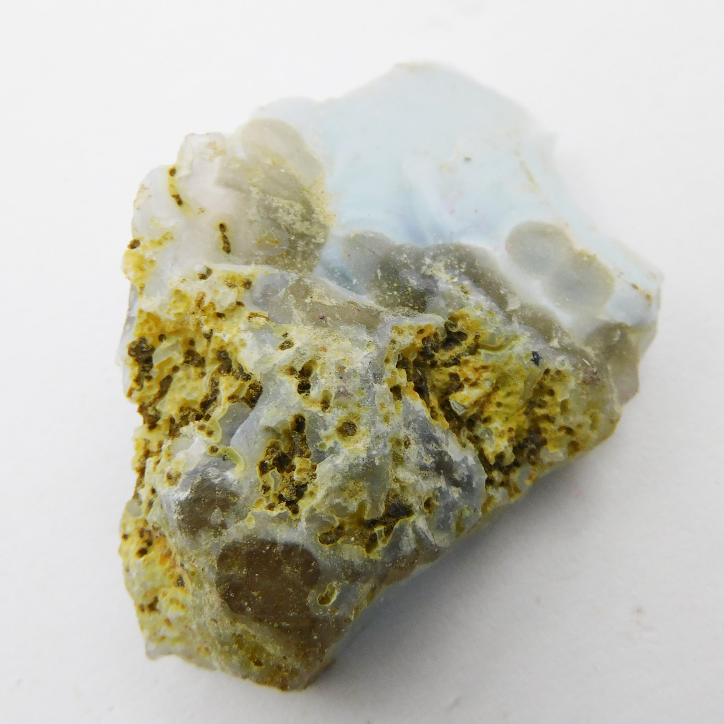 Ethiopian Raw Rough 26.50 Carat Natural Opal Blue Rough Certified Loose Gemstone