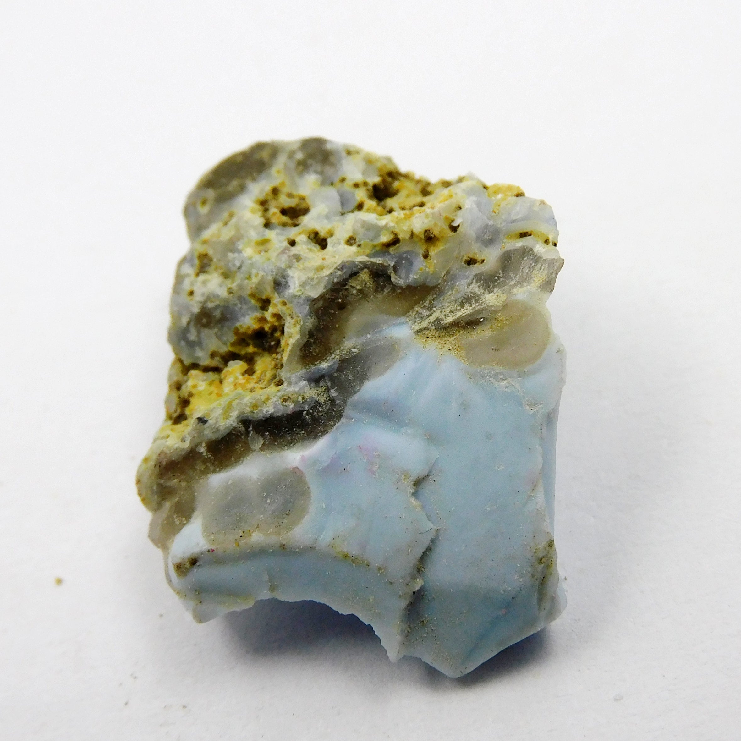 Ethiopian Raw Rough 26.50 Carat Natural Opal Blue Rough Certified Loose Gemstone