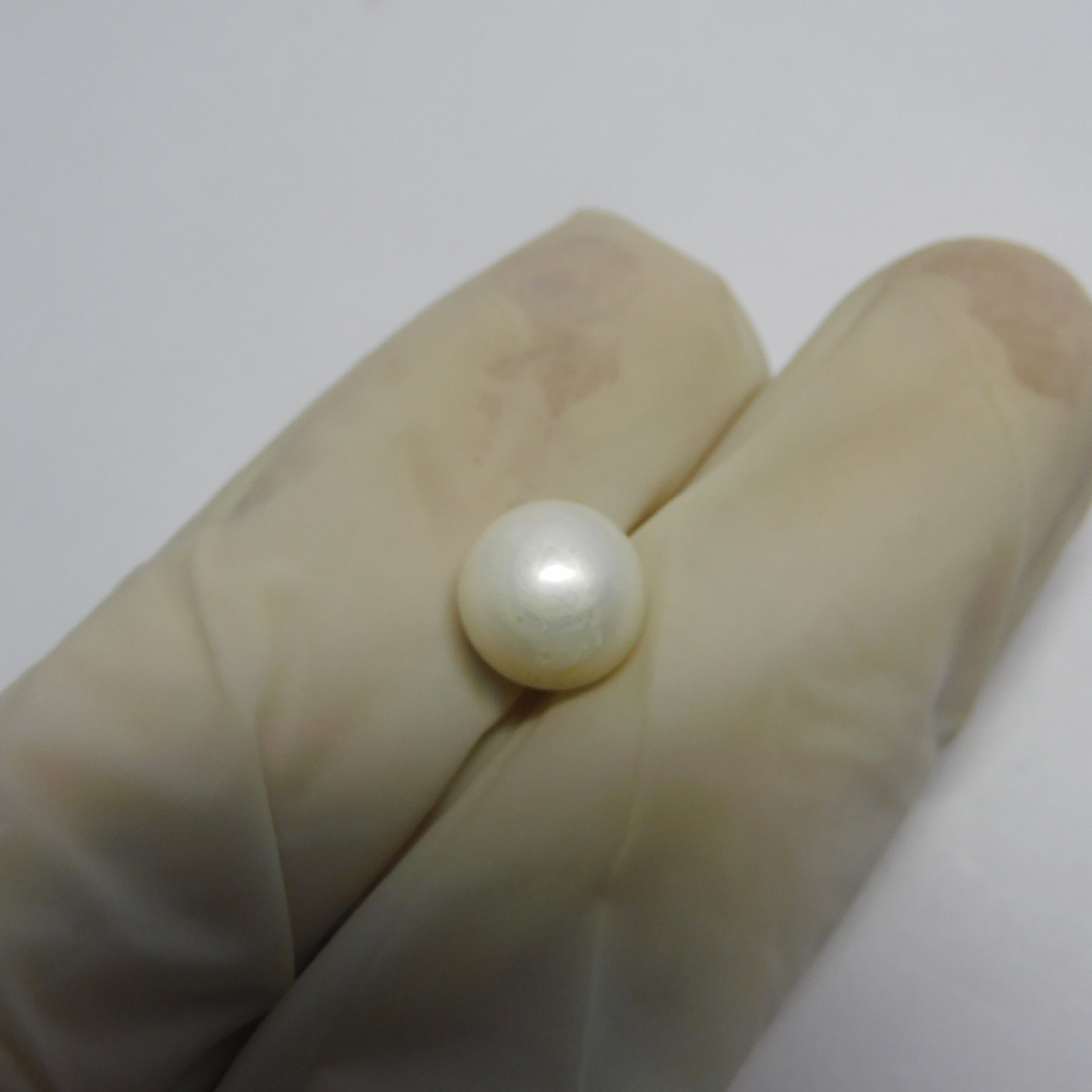 Round Cut 3.25 Ct White Mabe CERTIFIED Natural Sea Pearl South Pacific Loose Gem