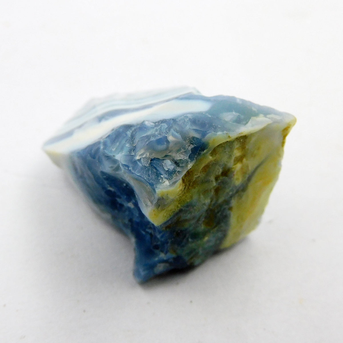 Certified Natural Rough 28.50 Carat Opal Blue Raw Rough Loose Gemstone