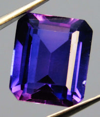 7 Carat Natural Purple Tanzanite Emerald Cut CERTIFIED Loose Gemstone