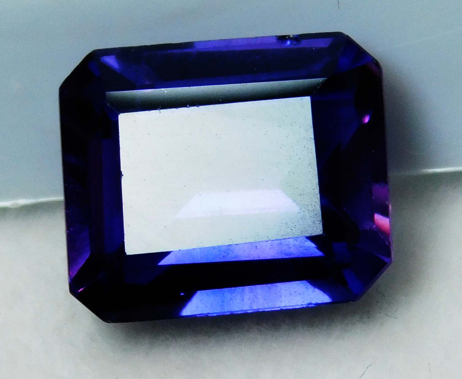 7 Carat Natural Purple Tanzanite Emerald Cut CERTIFIED Loose Gemstone