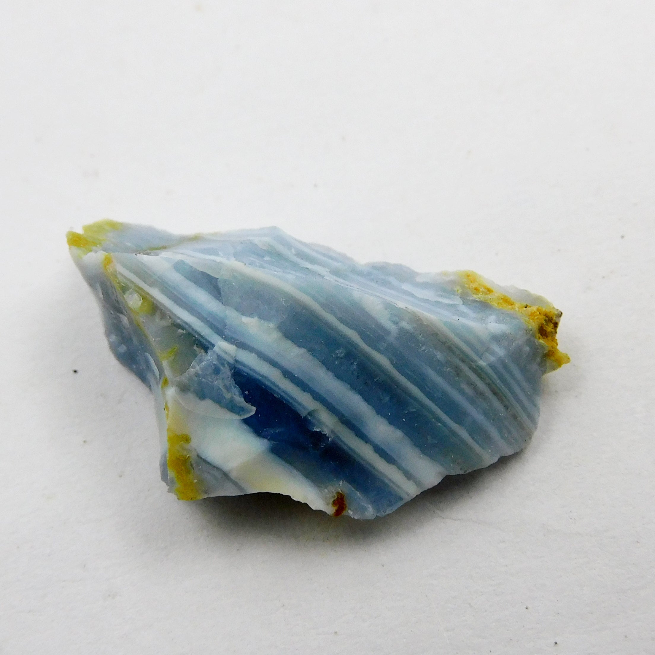 14.55 Carat Mini Cut Raw Rough Certified Natural Blue Opal Rough Loose Gemstone