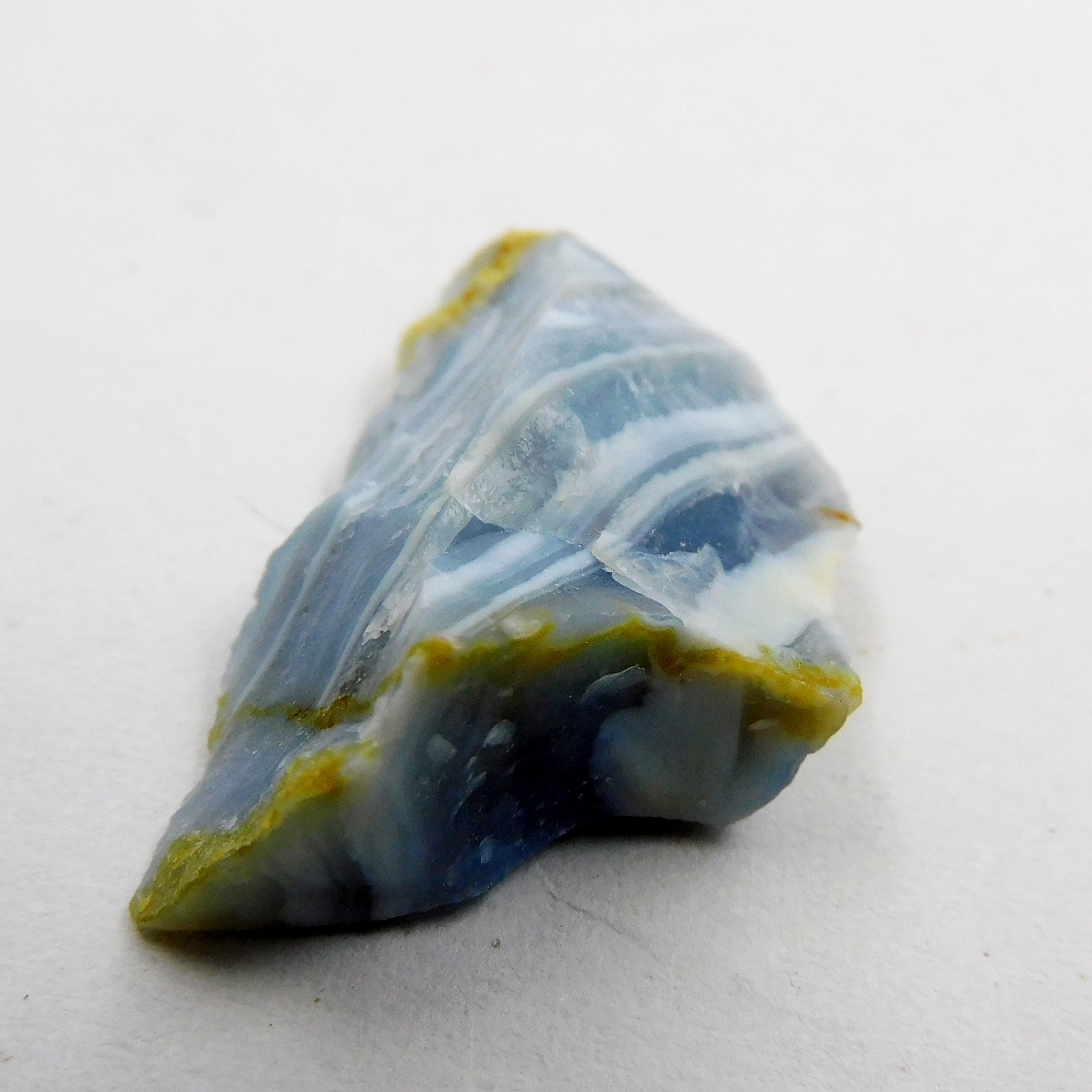 14.55 Carat Mini Cut Raw Rough Certified Natural Blue Opal Rough Loose Gemstone