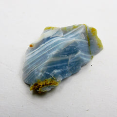 14.55 Carat Mini Cut Raw Rough Certified Natural Blue Opal Rough Loose Gemstone