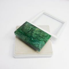 302.40 Carat Certified Emerald Cut Natural Loose Gemstone Colombian Green Emerald