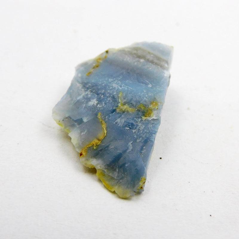 Blue Opal Rough 9.55 Carat in-hand for scale natural opal